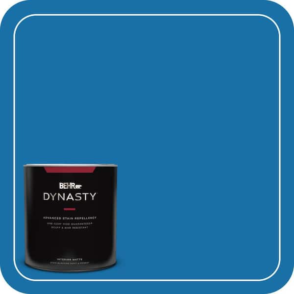 BEHR DYNASTY 1 qt. #560B-7 Cerulean Matte Interior Stain-Blocking Paint and Primer