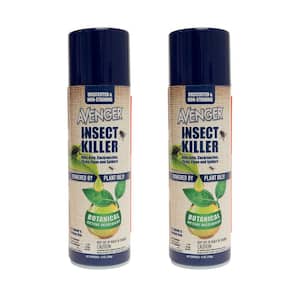 12 oz. Insect Killer, Unscented Natural Plant-Based Ingredients, Indoor/Outdoor, Aerosol Spray Can (2-Pack)