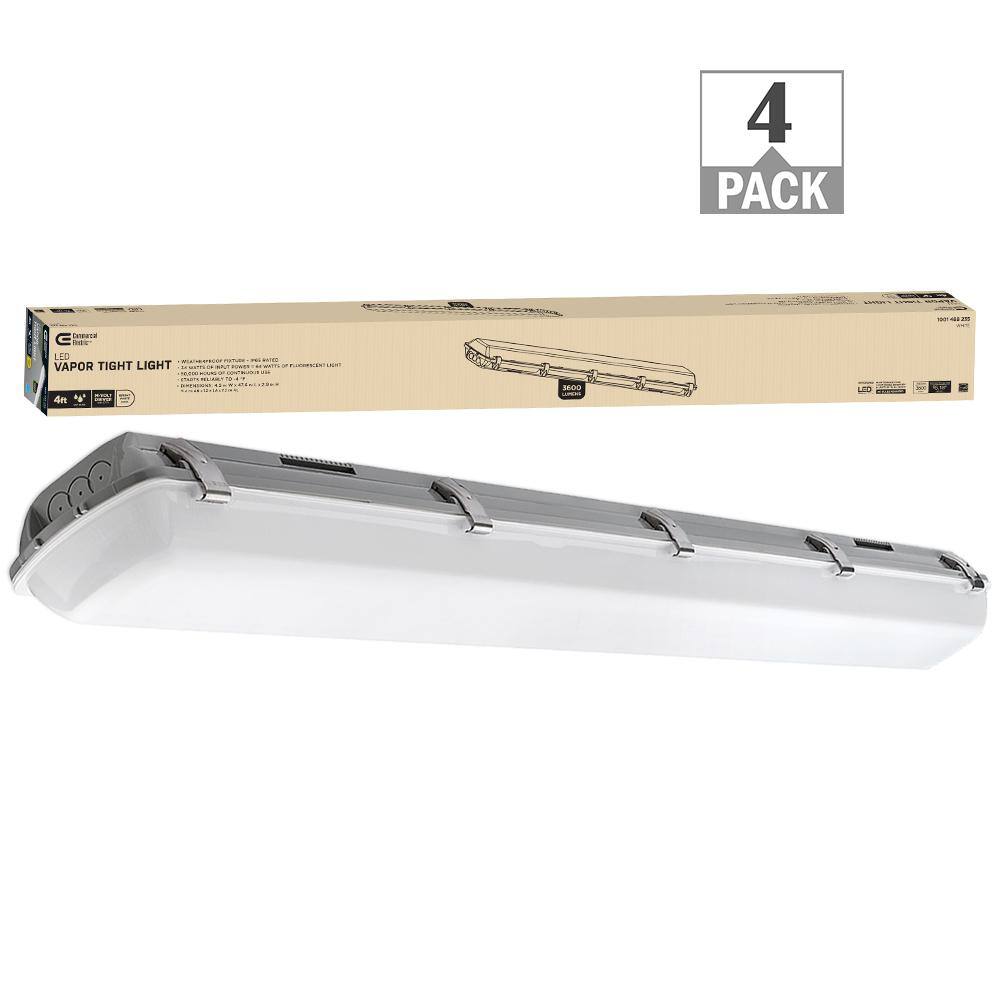 Commercial Electric 4 ft. 64 Watt Equivalent Vapor Tight 3600 Lumens