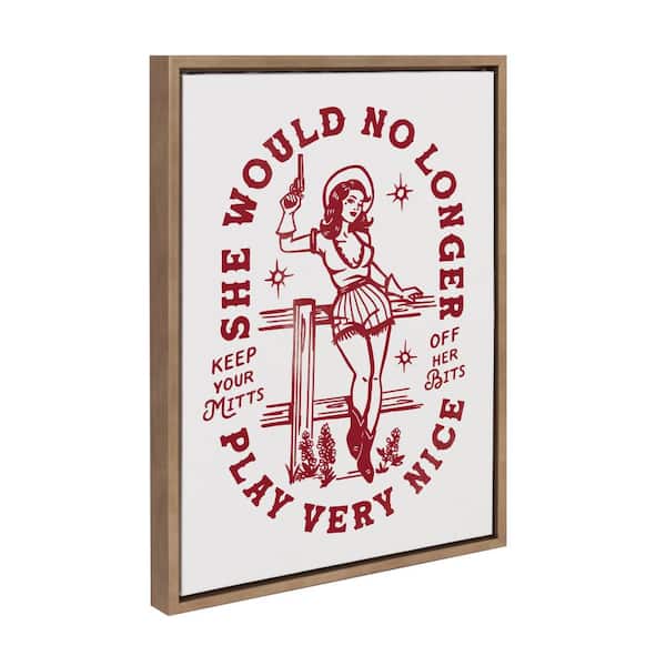 Sylvie Mitts Off by The Whiskey Ginger Gold Framed Art Print 18 in. x 24 in.