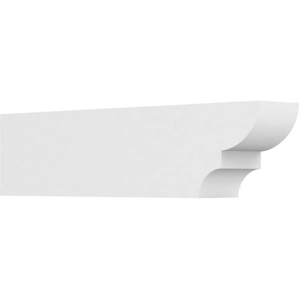 Ekena Millwork 4 in. x 6 in. x 24 in. Ridgewood PVC Rafter Tail Brace