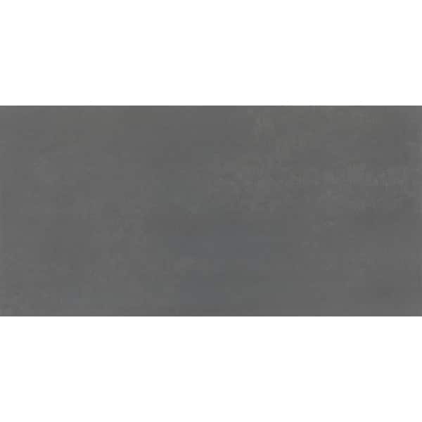 Daltile Cohesion Dark Grey 6 in. x 6 in. Color Body Porcelain Floor and Wall Tile Sample