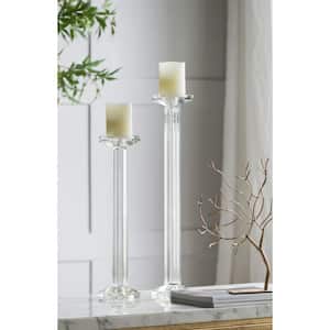 4 in. Clear Candlestick Candle Holder
