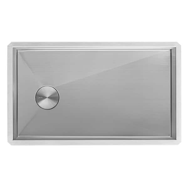 Tribeca 32 in. Undermount Single Bowl 16-Gauge Stainless Steel Kitchen Sink with Slope Bottom Offset Drain
