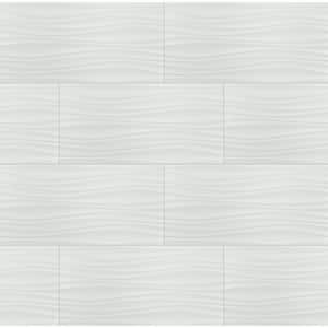 Sapheda Riptide Satin 12 in. x 24 in. Matte Ceramic Wall Tile (2 sq. ft./Each)