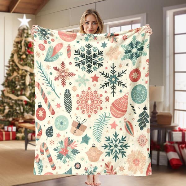 JML Christmas Blanket Holiday Xmas Gift 60 in. x 80 in. Microfiber Fleece Blanket-IMG 3