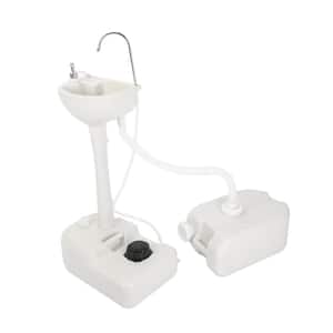 Portable 19 l White Outdoor Sink Hand Wash Basin with 24 l Tank