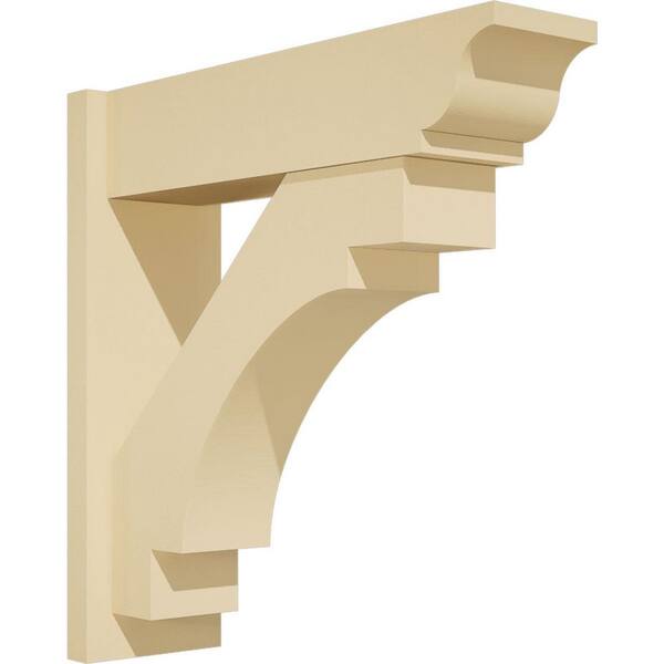 Ekena Millwork Merced 7 in. W x 24 in. H x 24 in. D Signature Urethane Polyurethane Outlooker with Traditional Ends