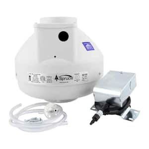SDB190P 148 CFM 4 in. Inline Duct Boosting Fan Kit with Pressure Sensing Switch in White