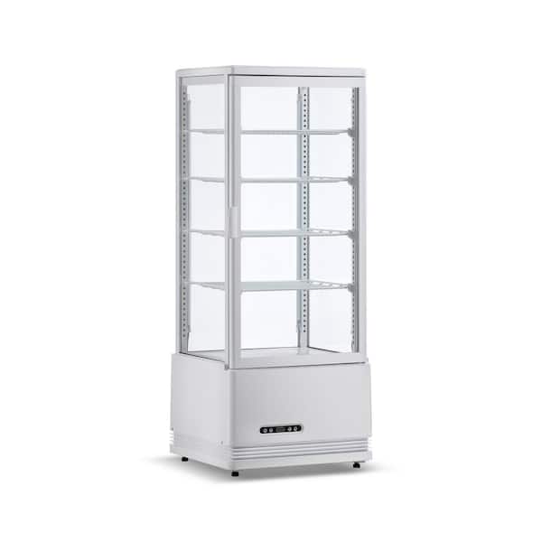 18 in. 3.5 cu. ft. Refrigerated Display Case Countertop Display Refrigerator in White