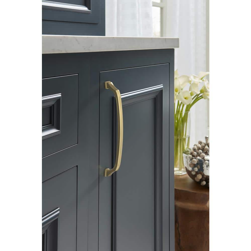 Golden Champagne 8" Modern Traditional Cabinet Pull