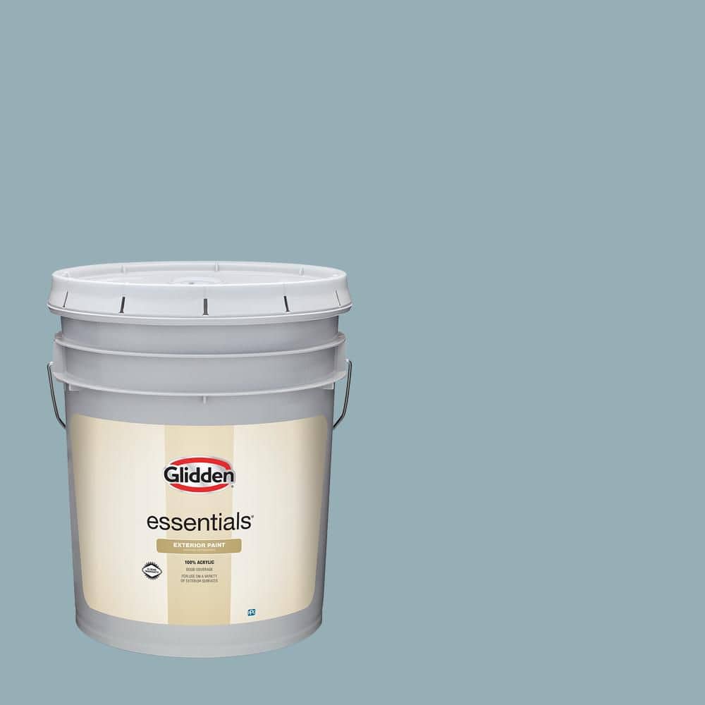 Glidden Essentials 5 gal. PPG1149-4 Mountain Stream Flat Exterior