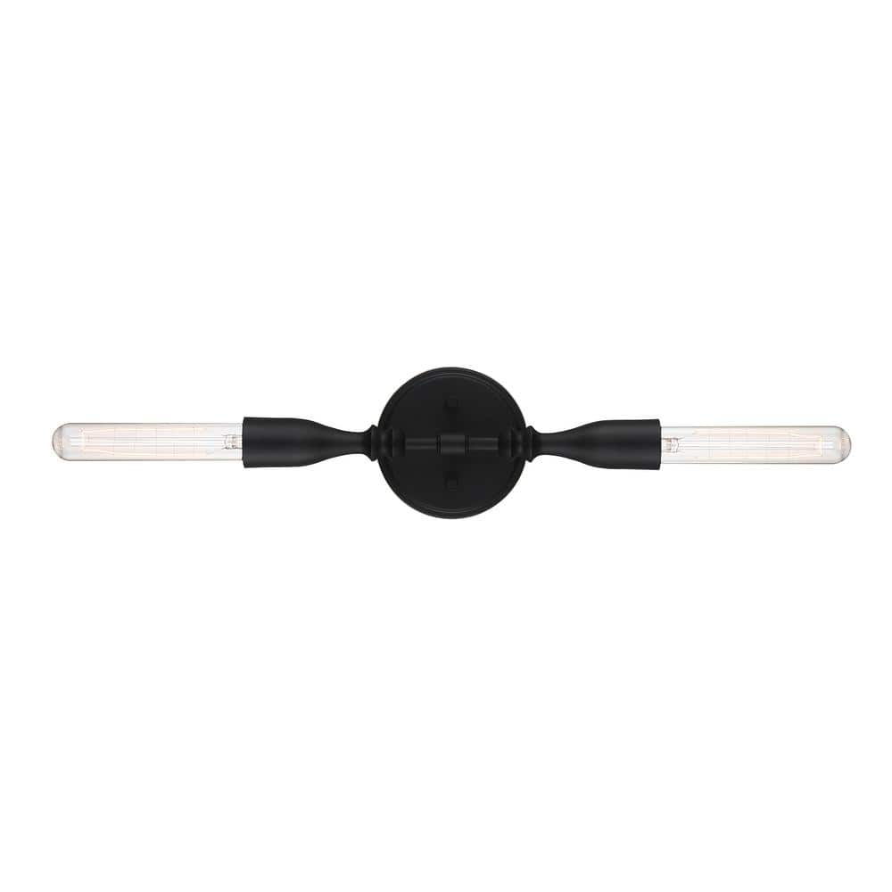Louise Matte Black 13.5'' Dimmable Wall Sconce with Ornamental Detail