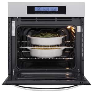 24 in. Single Electric Wall Oven with Convection in Stainless Steel