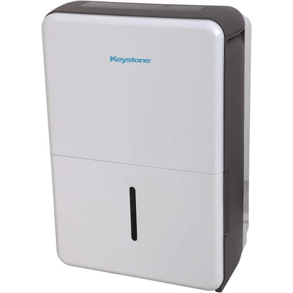 Keystone 50 pt. up to 4500 sq. ft. Dehumidifier in. White with Electronic Controls