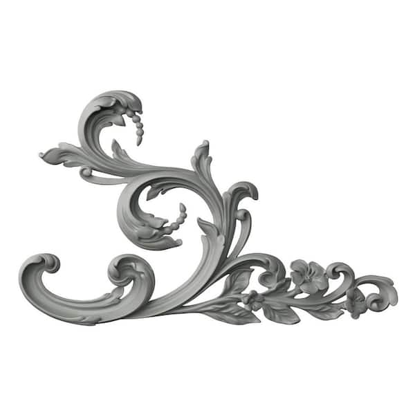 Ekena Millwork 1.125 in. x 19.5 in. x 31.25 Polyurethane Applique and Onlay Moulding