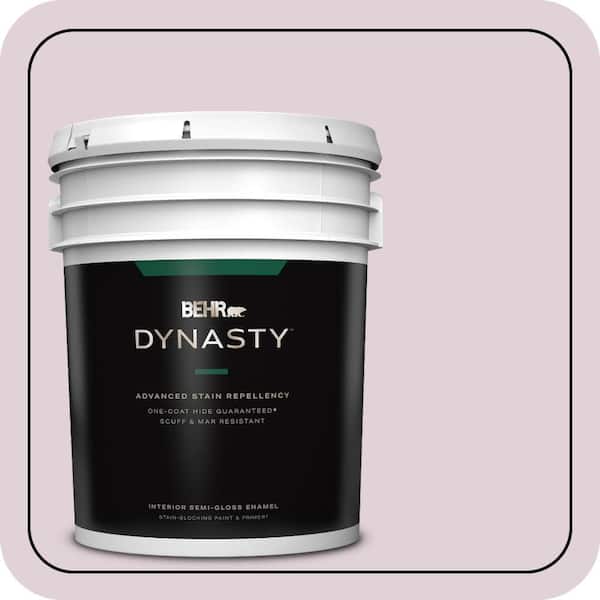 BEHR DYNASTY 5 gal. #T15-7 Secret Blush Semi-Gloss Enamel Interior Stain-Blocking Paint & Primer