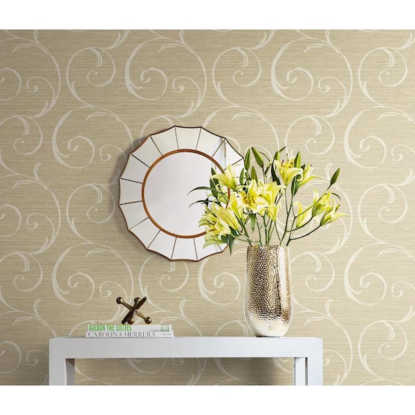 Notting Hill Scroll Paper Strippable Roll (Covers 60.75 sq. ft.)