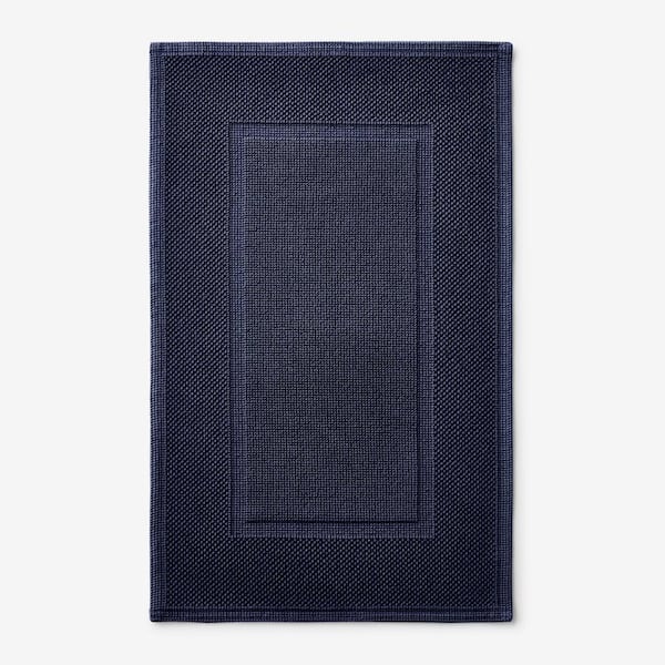 The Company Store Legends Luxury Sterling Indigo 40 in. x 24 in. Cotton Bath Mat