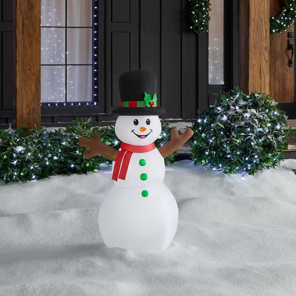 3.5 ft LED Snowman Airblown Inflatable