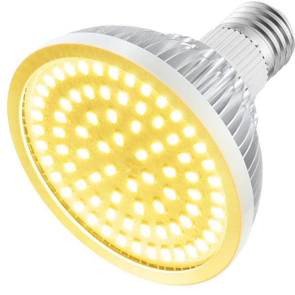 LED Grow Light Bulb Full Spectrum 18W 3500K Warm Light PAR30 E26 High PPFD Ideal for Indoor Plants and Seed Starting