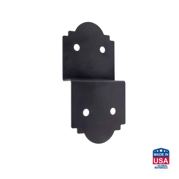 Simpson Strong-Tie Outdoor Accents Mission Collection 5 in. ZMAX, Black Powder-Coated Deck Joist Tie for 2x Actual Rough Lumber