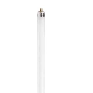 13-Watt 21 in. Linear T5 Fluorescent Tube Light Bulb Bright White (3000K) (12-Pack)
