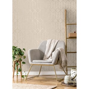 Hayden Beige Cream Concrete Trellis Textured Non-Pasted Non-Woven Wallpaper Sample