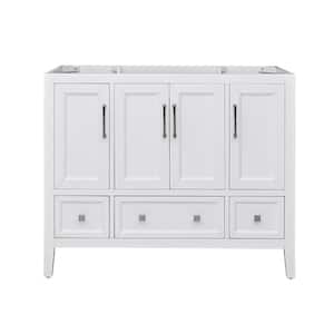 Everette 42 in. W x 21.5 in. D x 34 in. H Bath Vanity Cabinet without Top in White