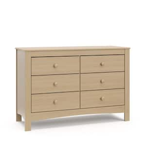 Noah Driftwood 6 Drawer 47.24 in. Wide Double Dresser