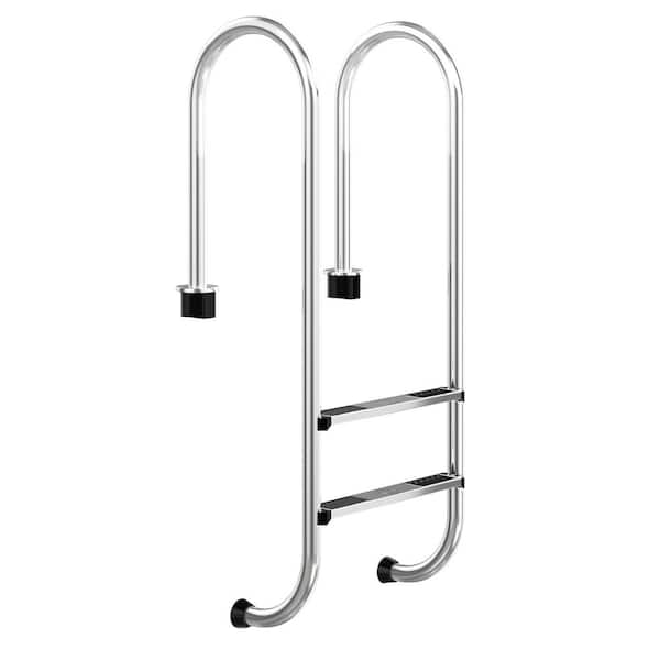 Swimming Pool Ladder,2 Step Pool Ladder Stainless Steel In Ground Pools Heavy Duty Swim Step Pool Ladder-a 