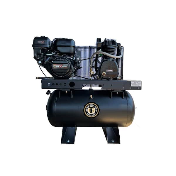 30 Gal. 14 HP CRX Portable Low RPM 175 Psi Gas-Powered Electric Air Compressor with Quiet Operation