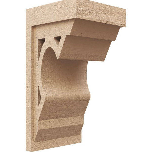 Ekena Millwork 11 in. x 22 in. x 11 in. Wide Sheridan Rough Cedar Woodgrain TimberThane Corbel, Primed Tan