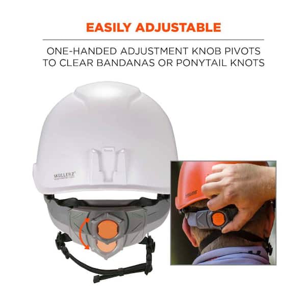 Ergodyne Skullerz White Class E Safety Helmet 8974 - The Home Depot