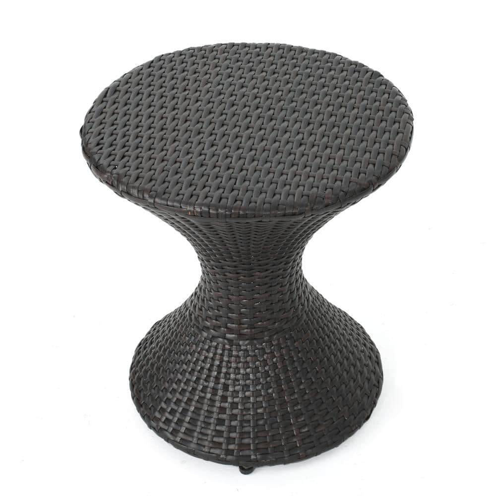 "16"" Multi-Brown Wicker Outdoor Side Table" price history on PriceWatchPro