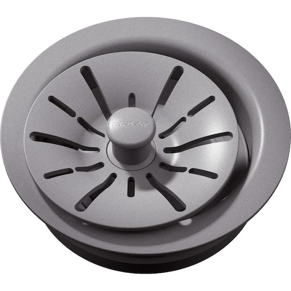 Elkay Polymer Disposer Fitting for 3-1/2 in. Sink Drain Opening in Greystone for Quartz Perfect Drain