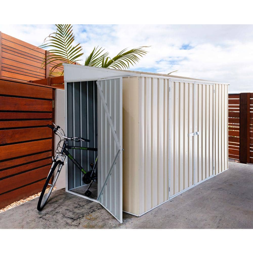Durango 10' x 5' Cream Metal Lean-To Storage Shed