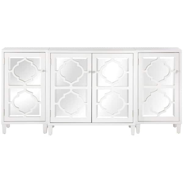 Home Decorators Collection Reflections White Mirrored Console ...
