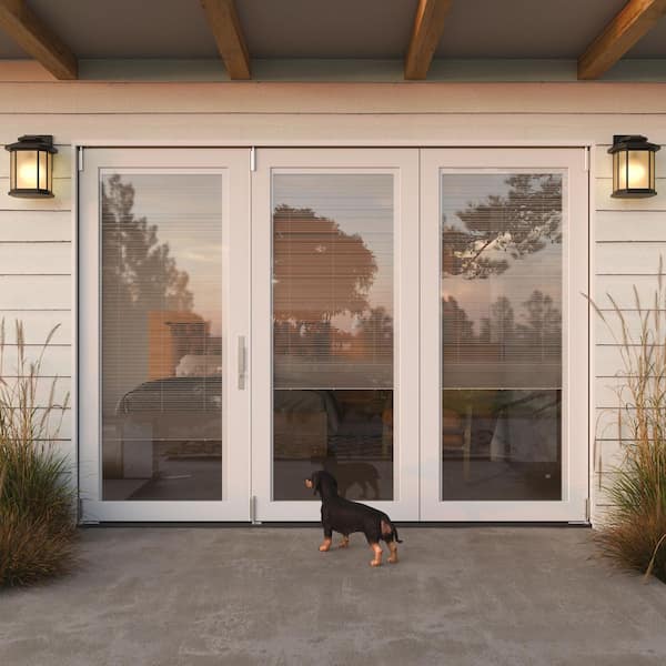 JELD-WEN 108 in. x 80 in. Right-Hand Folding Primed Fiberglass 3