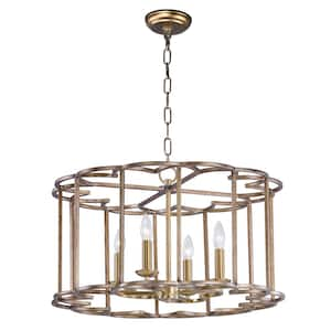 Helix Fusion 4-Light Bronze Chandelier