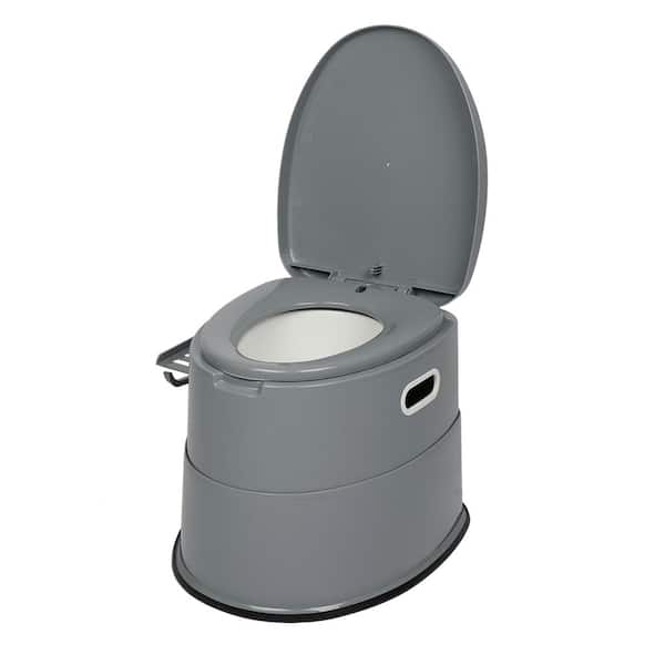Winado 20 in. Portable Toilet for Outdoor Activities, Non-electric, Waterless Toilet, Gray