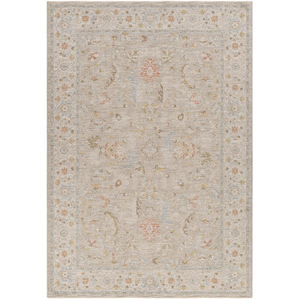 Livabliss Avant Garde 7 ft. x 10 ft. Beige Border Indoor Area Rug ...