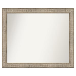 Trellis Silver 46 in. x 38 in. Custom Non-Beveled Wood Framed Bathroom Vanity Wall Mirror