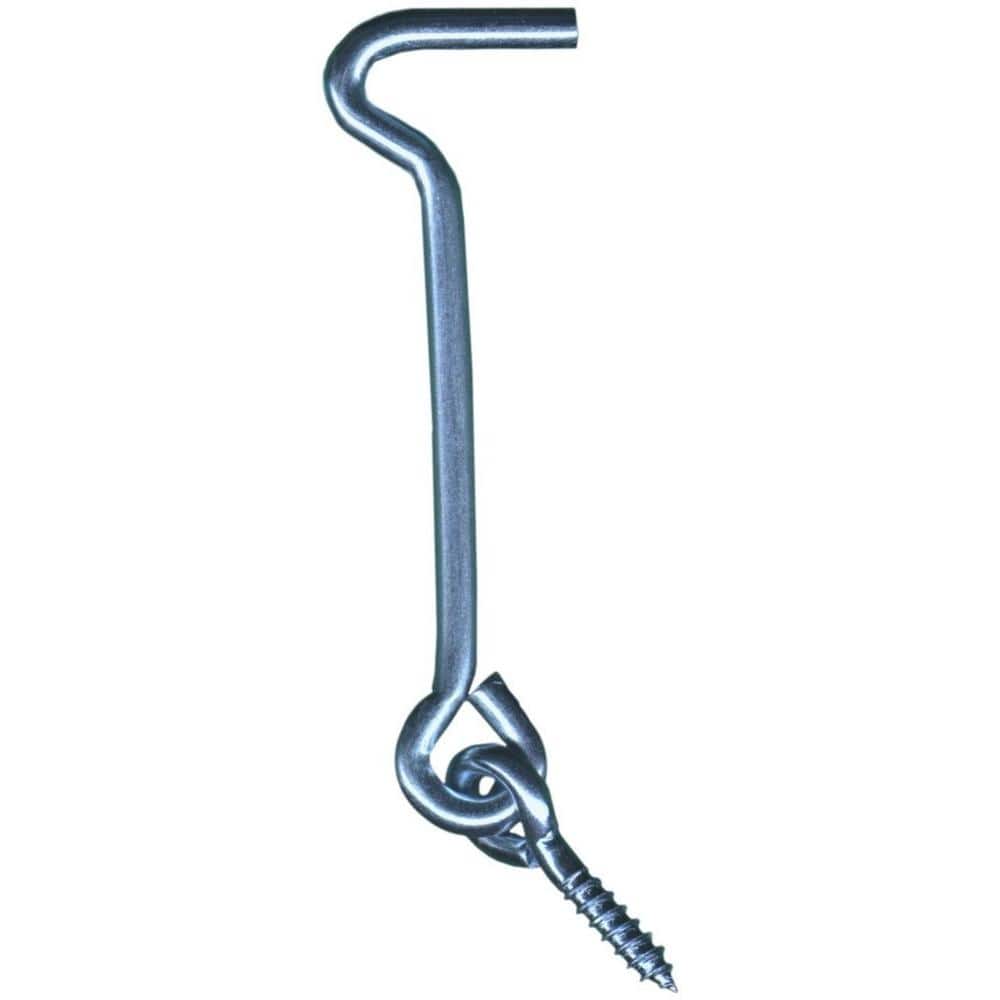 Zinc Plated Wire Gate Hook and Eye Latch with Spring Lock