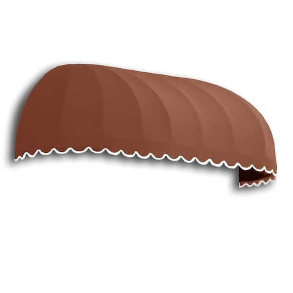 AWNTECH 3.38 ft. Wide Chicago Window/Entry Fixed Awning (31 in. H x 24 in. D) in Terra Cotta