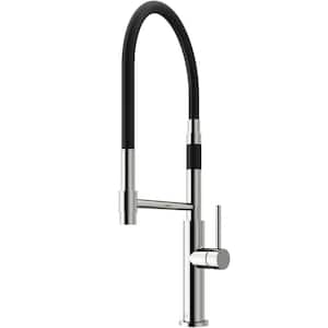 Norwood Single Handle Pull-Down Sprayer Kitchen Faucet in Stainless Steel