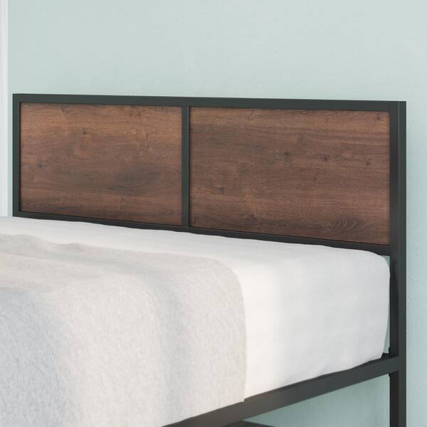 Wood King Platform Bed Frame, Zinus Twin 12 Inch Solid Wood Platform Bed With Headboard King