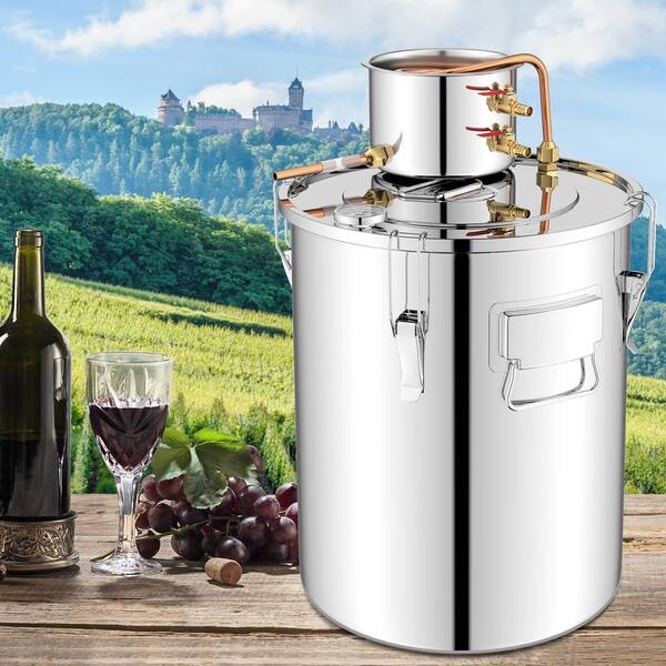 10 gal. 40L Silver Home Water Distiller for DIY Whisky with 2