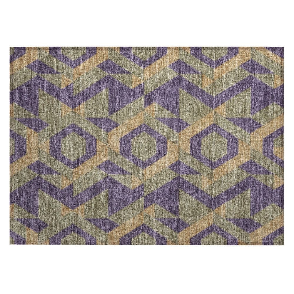 Chantille Machine Washable Indoor/Outdoor Abstract ACN2962 Purple 3 ft. x 4 ft. Area Rug price history on PriceWatchPro
