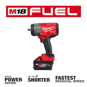 M18 FUEL 18V Lithium-Ion Brushless Cordless 1/2 in. High Torque Impact Wrench w/Friction Ring FORGE Kit